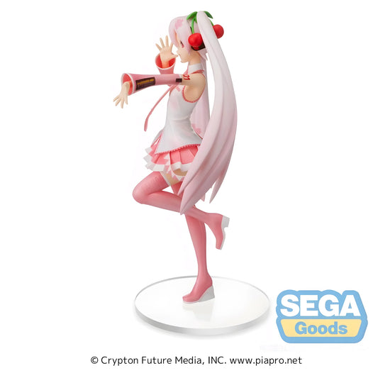 FIGURA SEGA HATSUNE MIKU SUPER PREMIUM ACTION FIGURE – SAKURA MIKU VERSIÓN