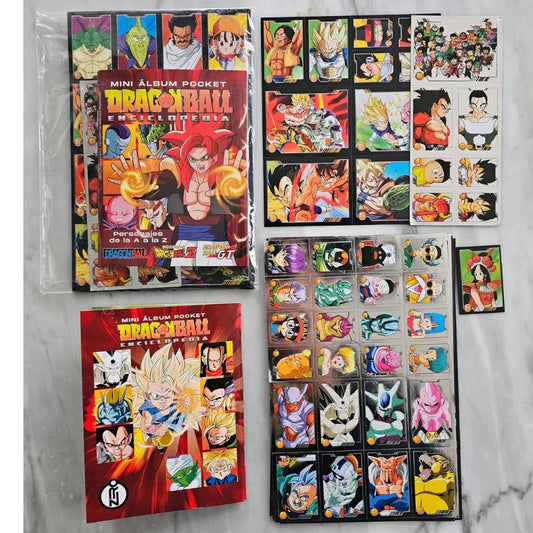 MINI ÁLBUM ENCICLOPEDIA DRAGON BALL – COMPLETO (A–Z)