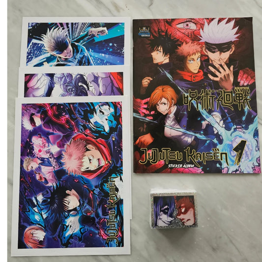 ÁLBUM JUJUTSU KAISEN – COMPLETO + 3 PÓSTER DE REGALO