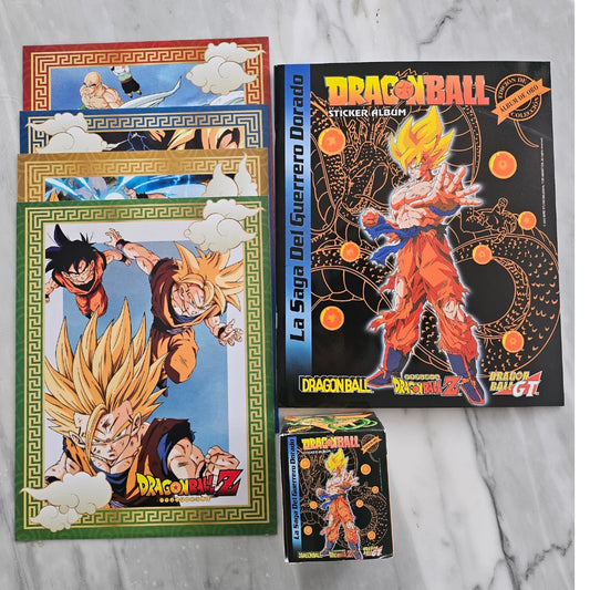 ÁLBUM DRAGÓN BALL: GUERRERO DORADO – COMPLETO + 4 PÓSTER DE REGALO