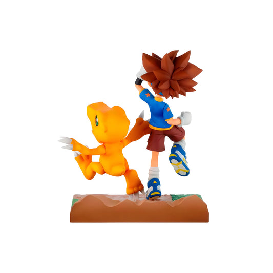 FIGURA TAICHI＆AGUMON DIGIMON ADVENTURE DXF～ADVENTURE ARCHIVES