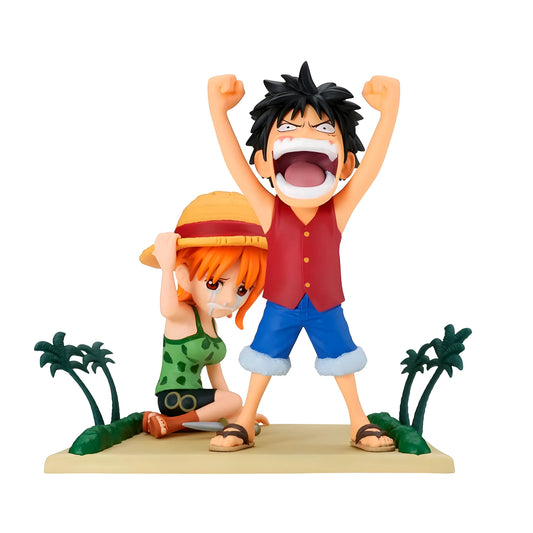 FIGURA BANPRESTO LUFFY & NAMI WCF LOG STORIES ONE PIECE
