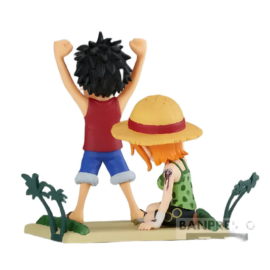 FIGURA BANPRESTO LUFFY & NAMI WCF LOG STORIES ONE PIECE
