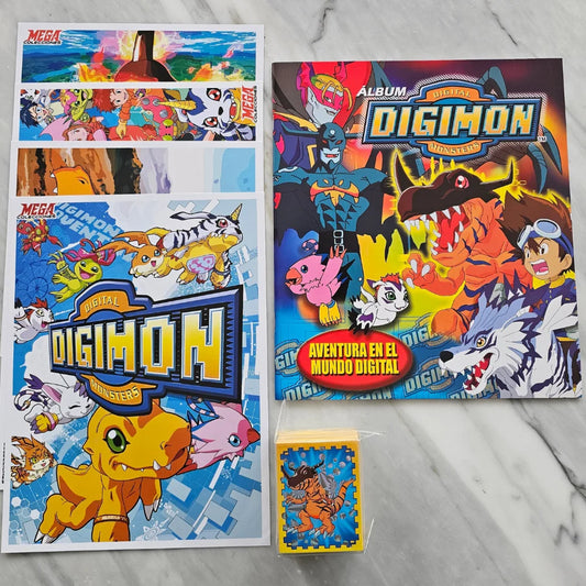 ÁLBUM DIGIMON – COMPLETO + 4 PÓSTER DE REGALO