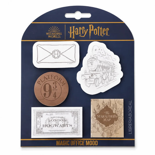 HARRY POTTER — SET DE NOTAS ADHESIVAS