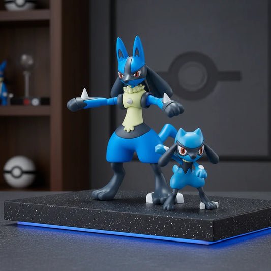 MODEL KIT POKÉMON RIOLU & LUCARIO