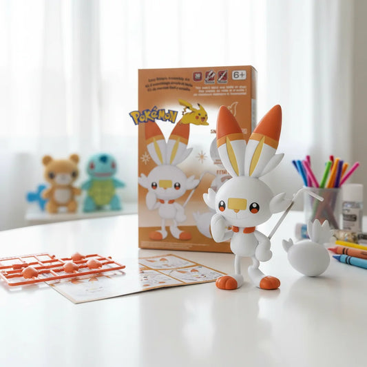 MODEL KIT POKÉMON SCORBUNNY – FIGURA ARMABLE COLECCIONABLE