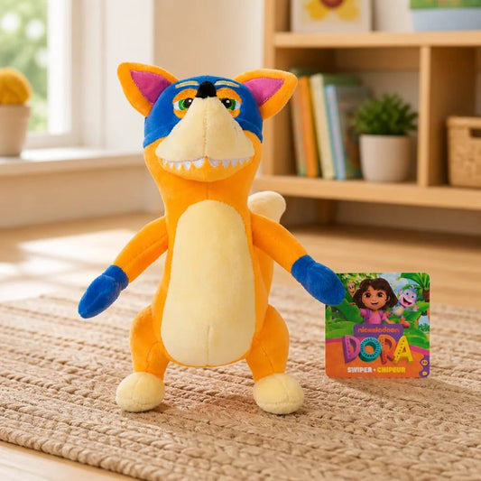 PELUCHE ORIGINAL – ZORRO (SWIPER) DE DORA LA EXPLORADORA (20 CM)